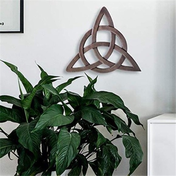 Outlet Resin Celtic Trinity Knot WallArt for Home Decoration,Religious Communion - Picture 6 of 6